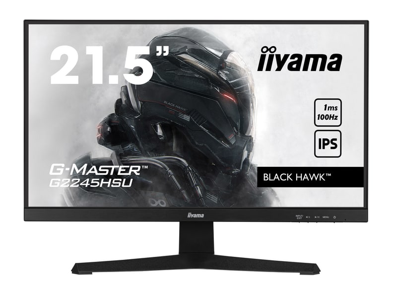 iiyama - 21.5" G-Master Black Hawk G2245HSU-B2 Full HD 100Hz Gaming Monitors - Black