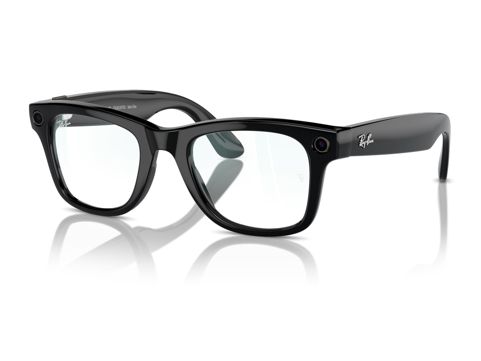 Ray-Ban Meta Wayfarer (Gen 1) Large — Black, Light Clear