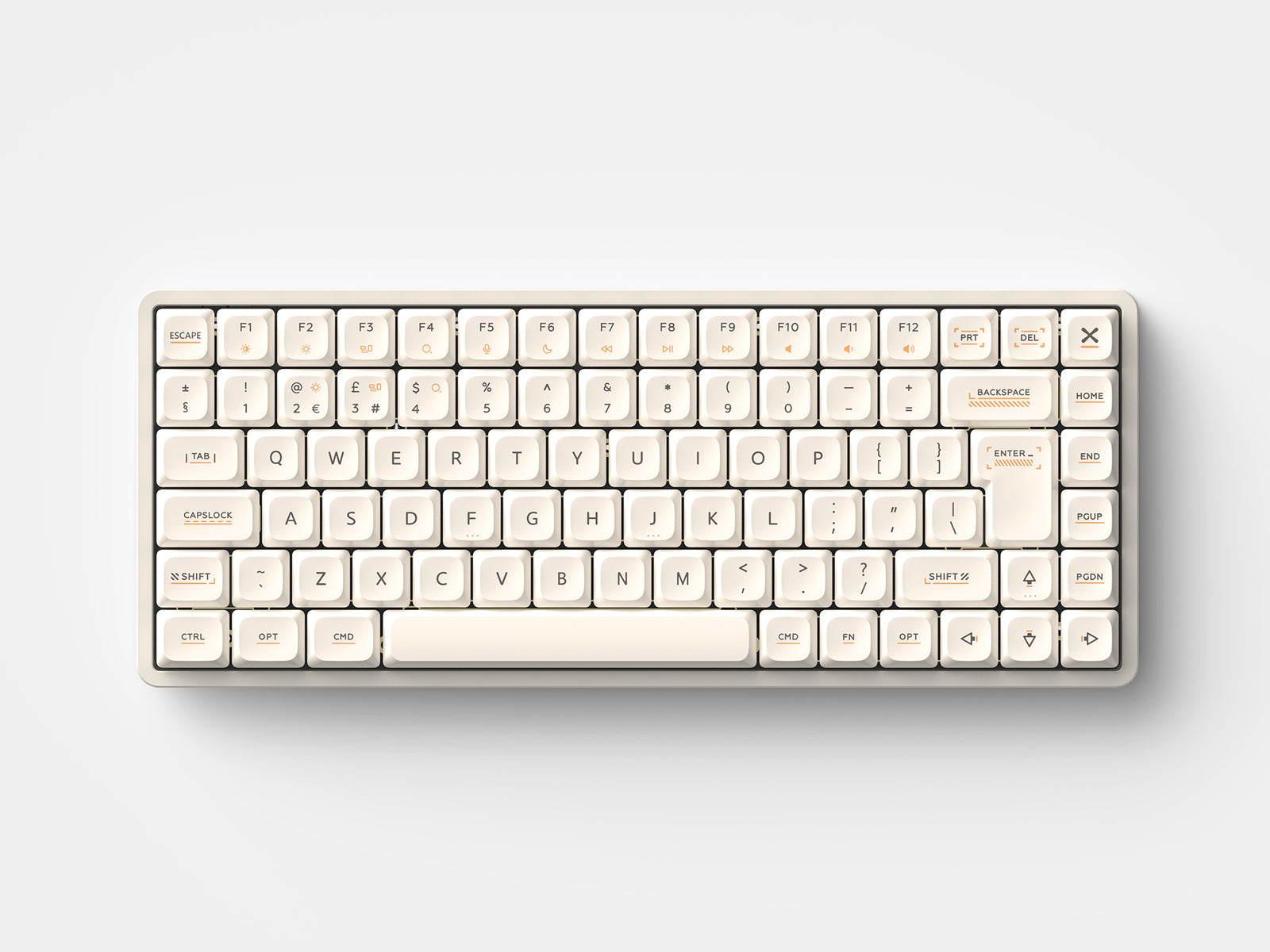 IQUNIX - Magi75 ISO UK Wireless Keyboards - Ochre White