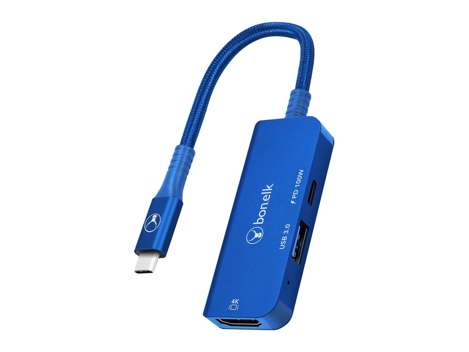 Bonelk - Long-Life 3-in-1 Multiport USB Hubs - Blue