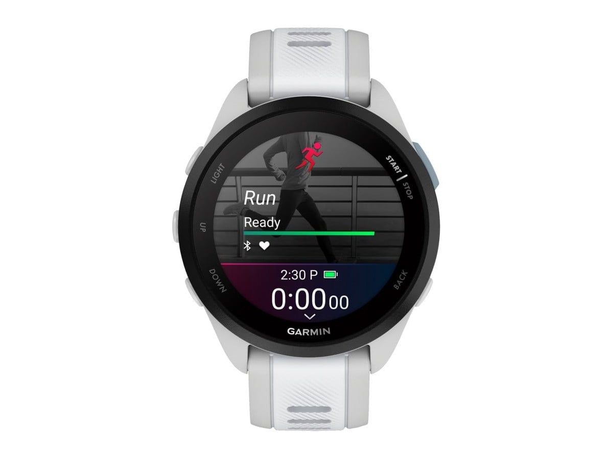 Garmin - Forerunner 165 Smart Watches - Haze Gray/Stone White