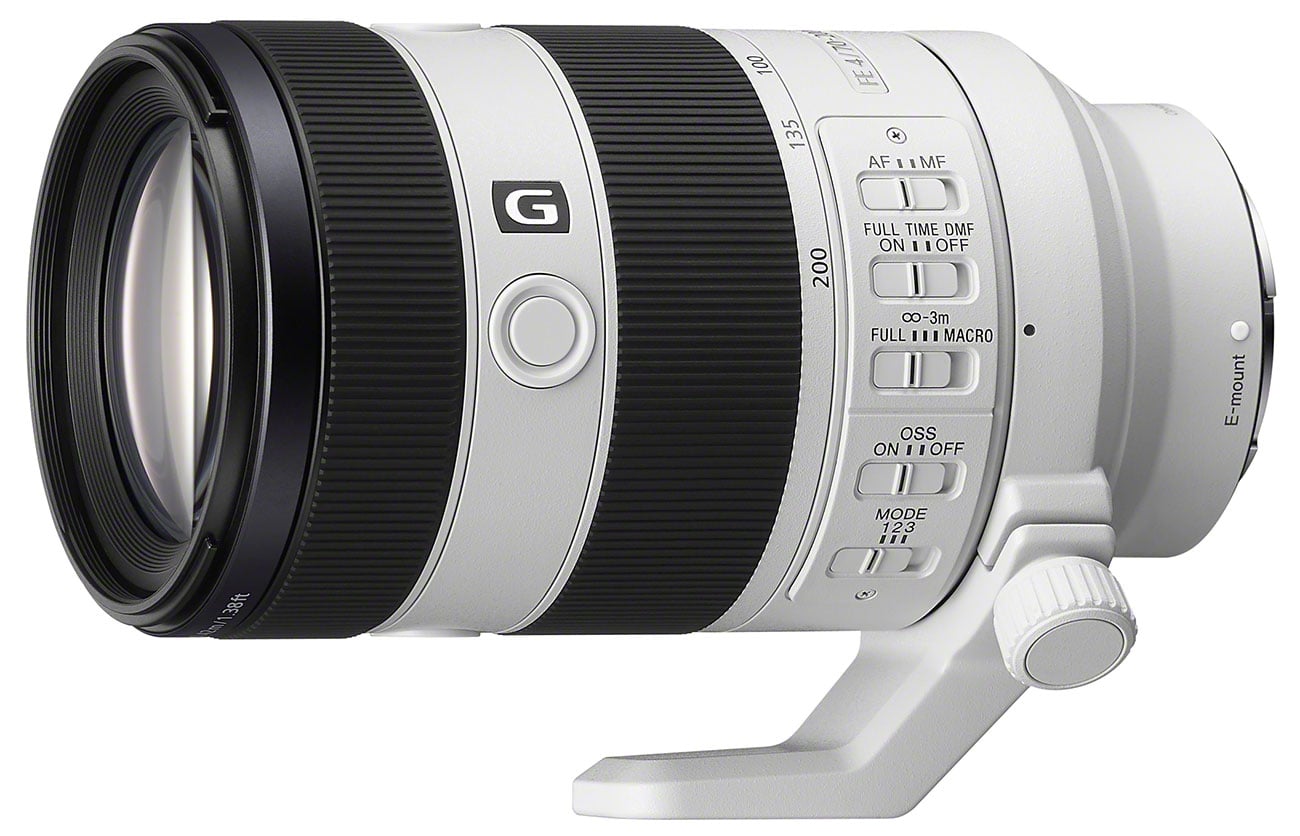 Sony - FE 70-200mm F4 Macro G OSS II Camera Lenses - White Finish