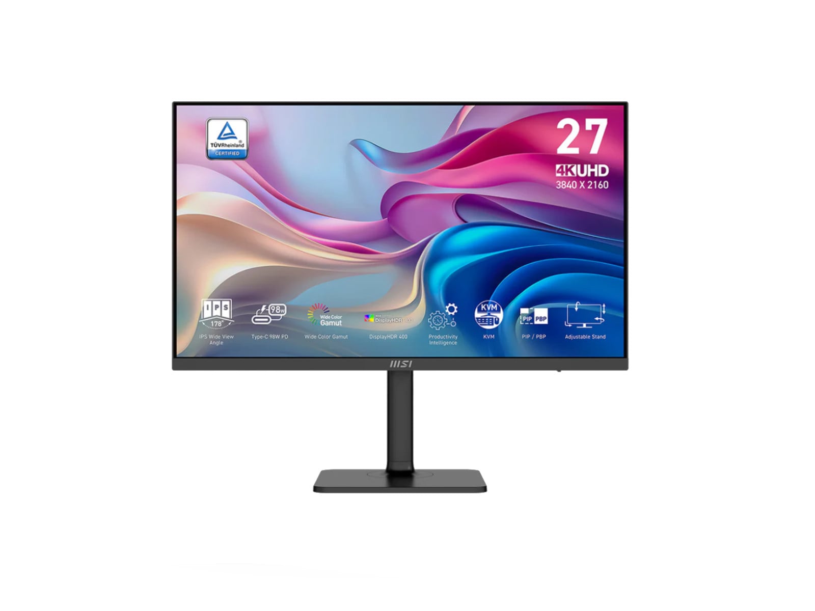 MSI - 27" MODERN MD272UPHGDE 4K UHD 60Hz 4K/5K Monitors