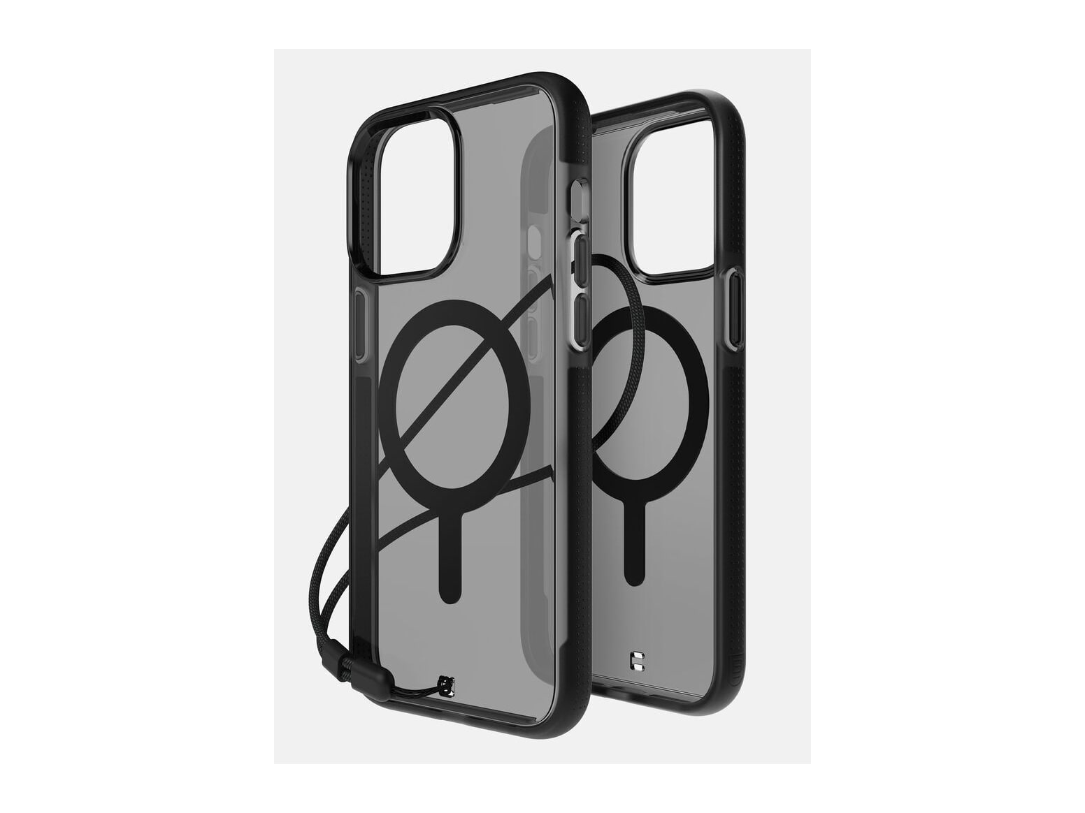 BodyGuardz - Ace Pro MagSafe iPhone 15 Pro Max - Smoke/Black