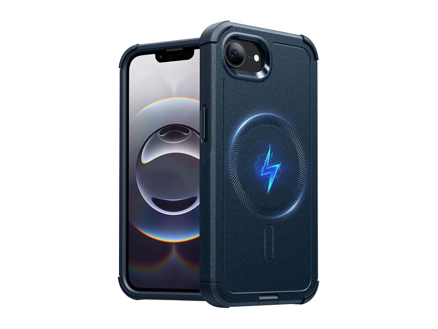 ESR - HaloLock Cyber Tough Case - iPhone 16e - Dark Blue