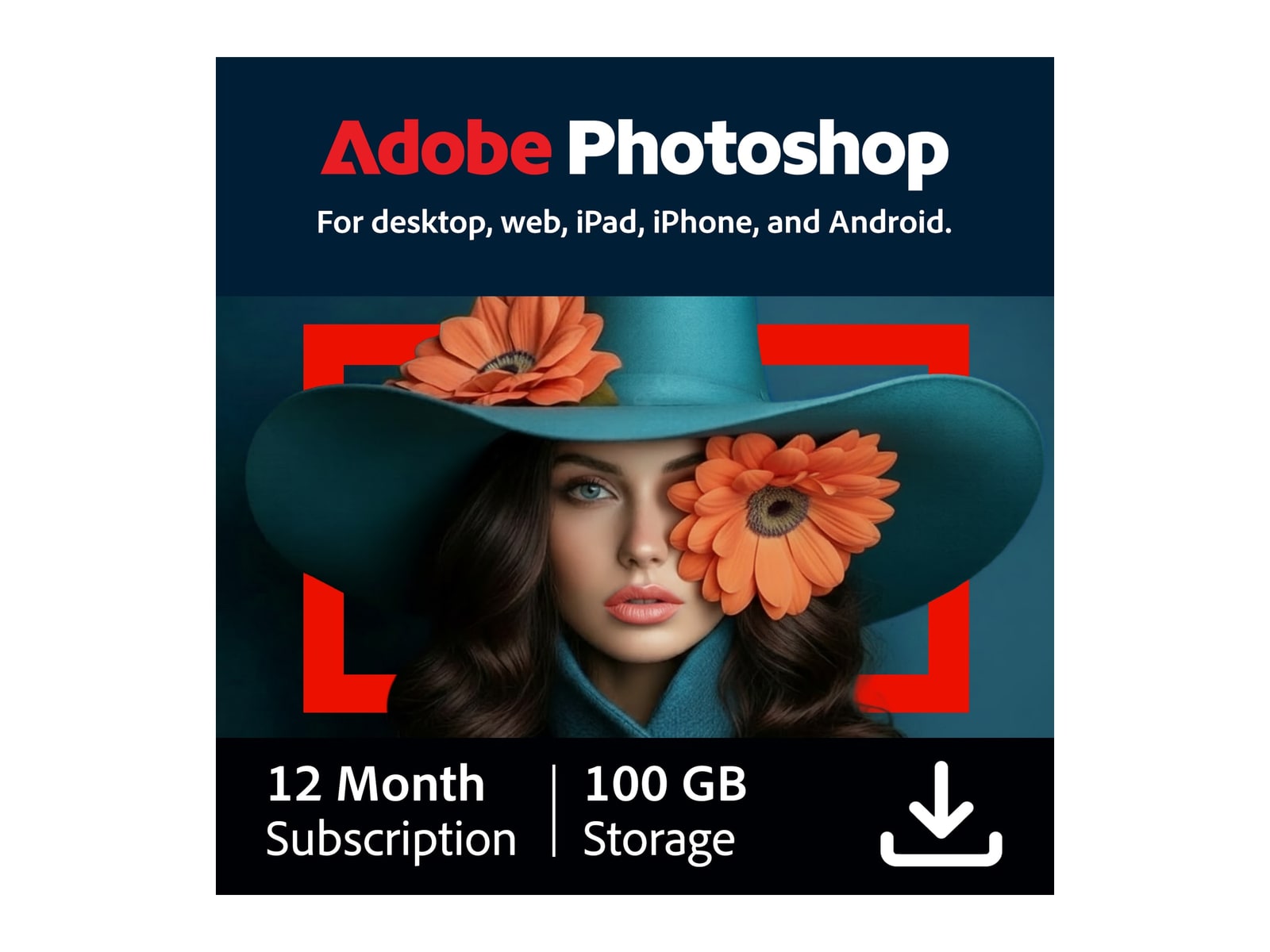Adobe - Photoshop (12-Month Subscription) Photo Editing Software
