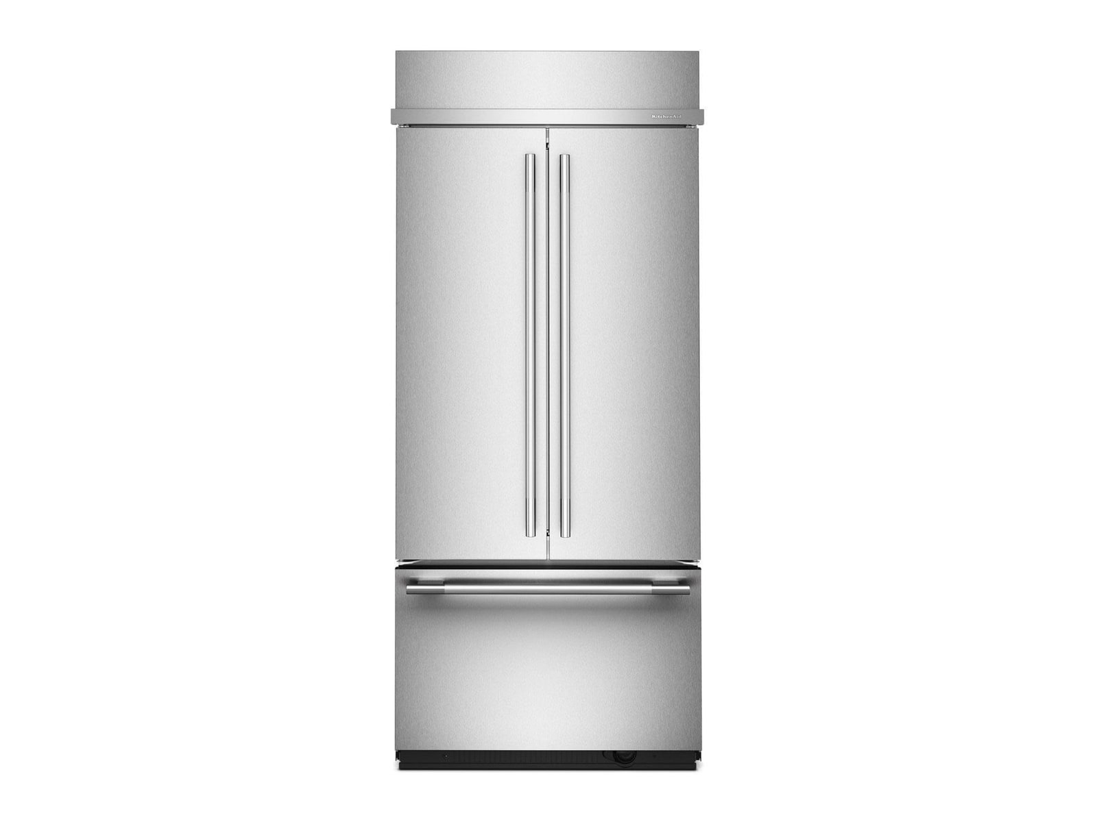 KitchenAid - 20.8 Cu. Ft. Built-In French Door Refrigerator 36-Inch Wide in PrintShield Stainless Steel Refrigerators