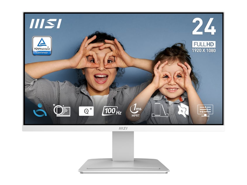 MSI - 23.8" PRO MP2412WDE Full HD 100Hz Professional Monitors - White