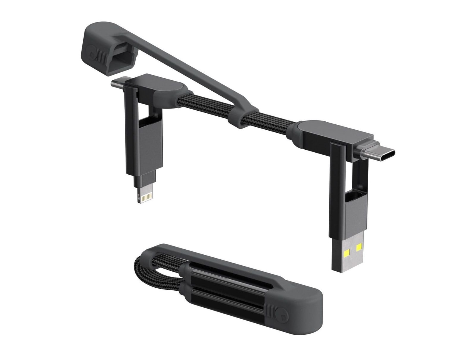Rolling Square - inCharge XS - 240W Lanzarote Gray USB-C Cables