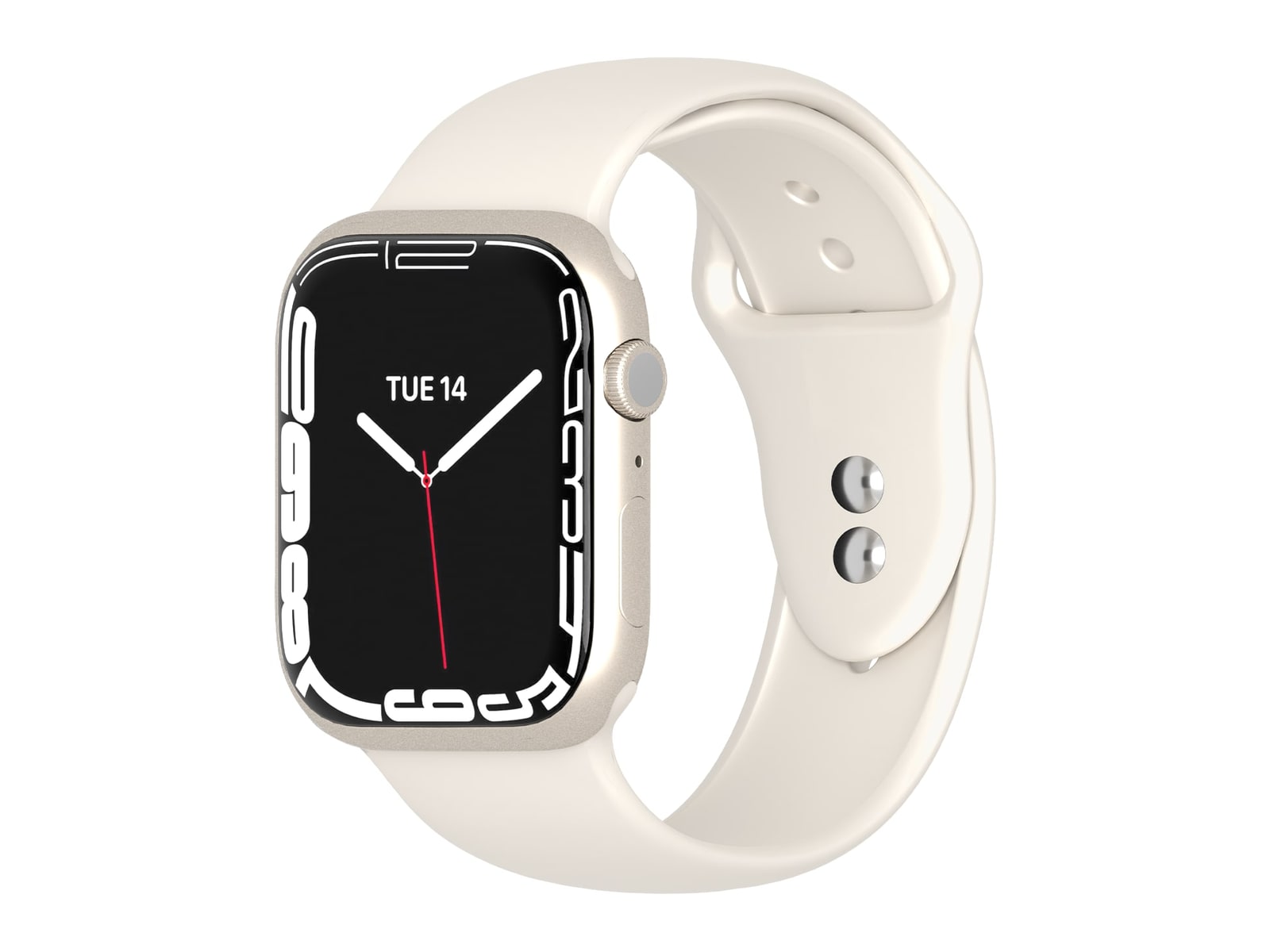 Cygnett - FlexBand Silicone Bands for Watch Series 3/4/5/6/7/8/9/10/SE 38/40/41/42mm Watch Bands - Champagne