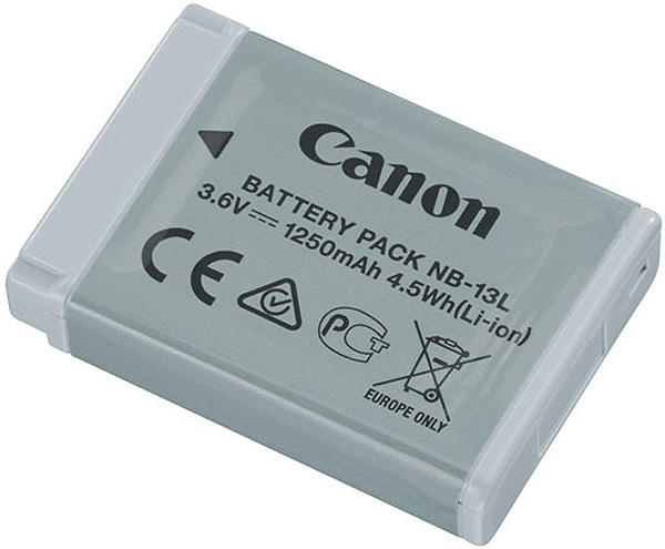 Canon - NB-13L Lithium-Ion Battery Pack Camera Accessories - Gray
