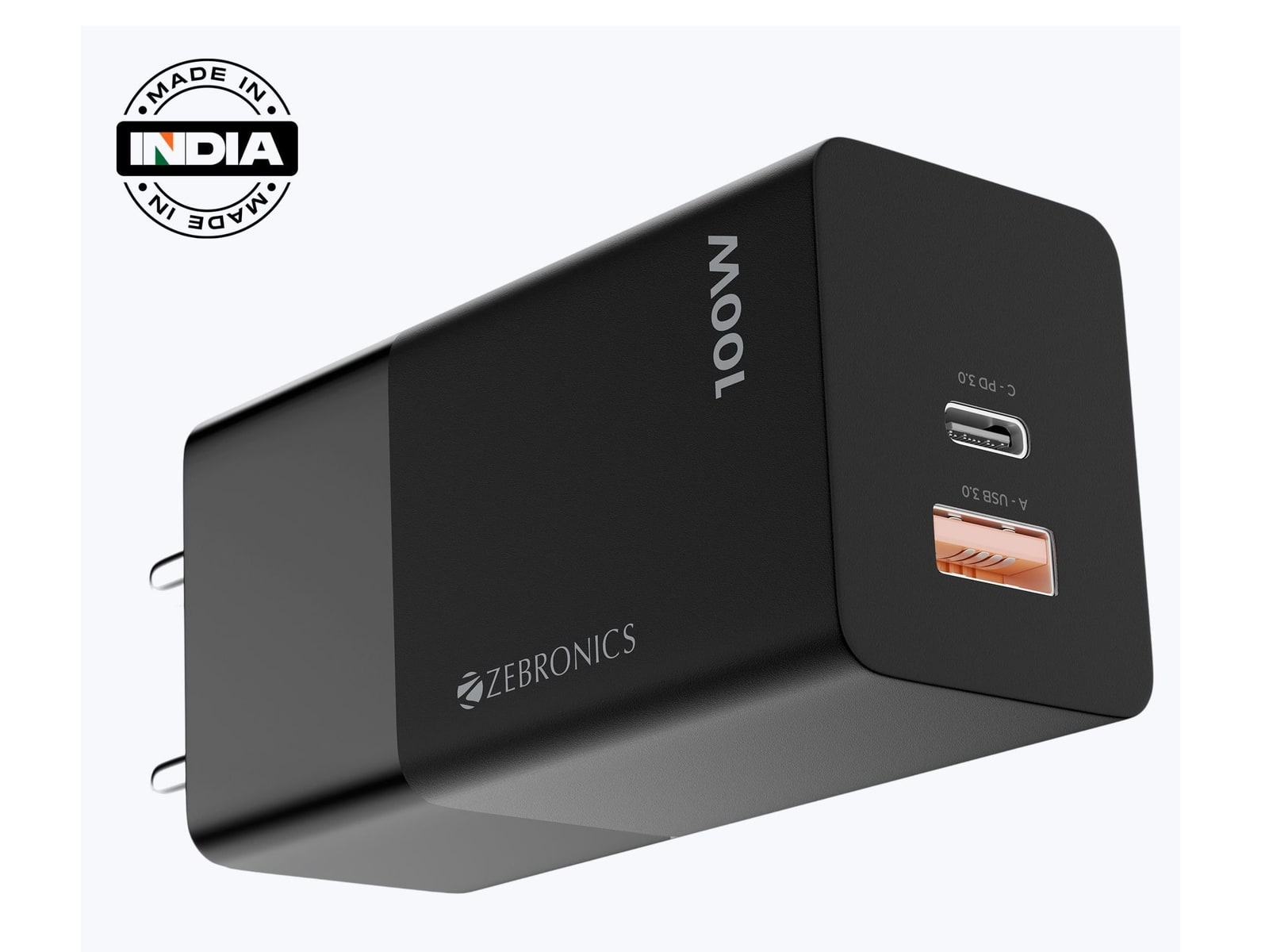 Zebronics - Zeb GaNium 1001 Wall Chargers