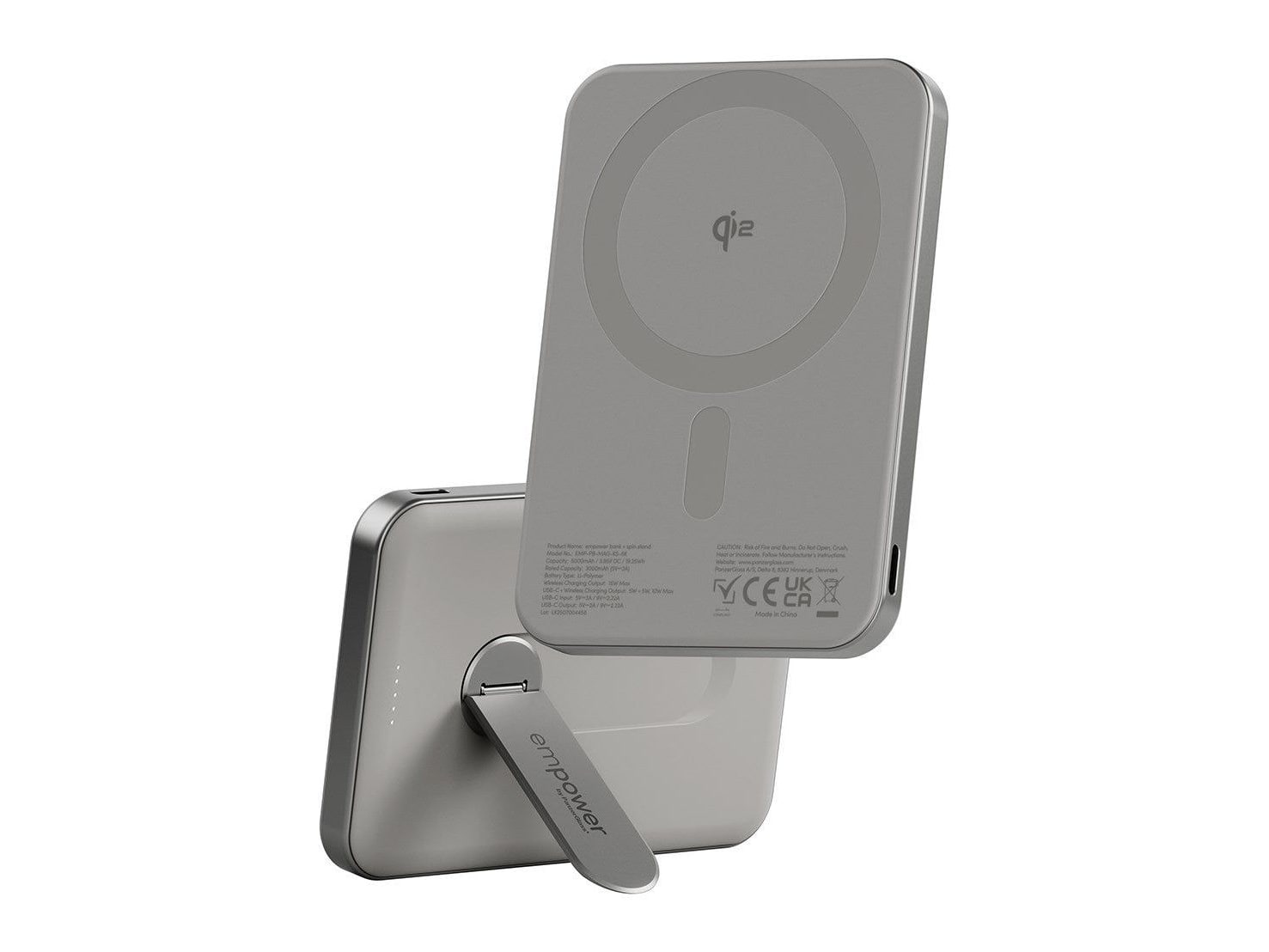 PanzerGlass - empower Bank w. Spin Stand 5000mAh Titanium Power Banks