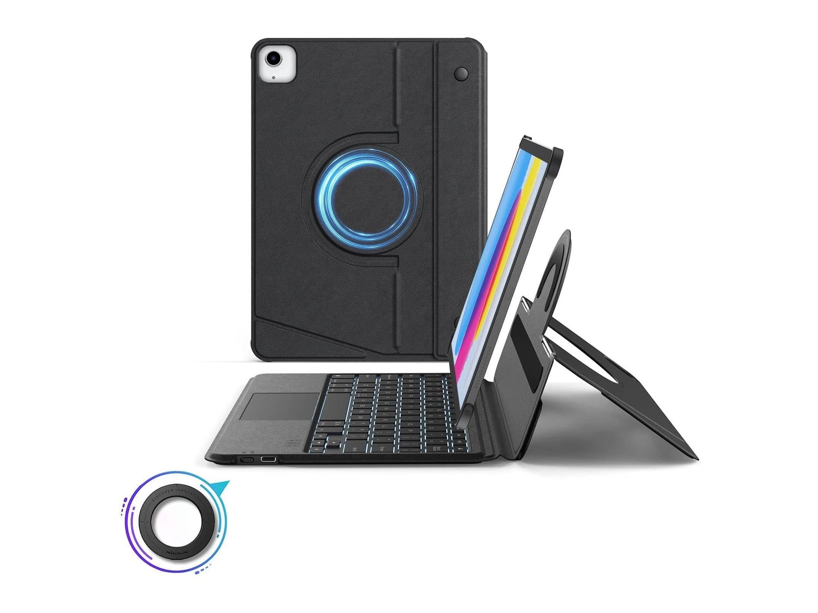 Nillkin - MagicEase Ultra-Slim Magnetic Backlit Keyboard - iPad 11-inch - Black