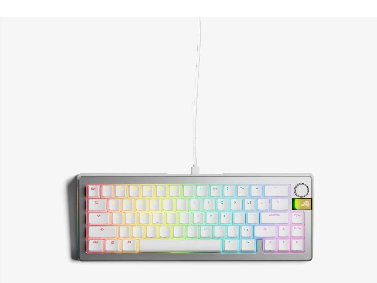 Glorious - GMMK 3 PRO HE Prebuilt 65% Mechanical Keyboards - Silver