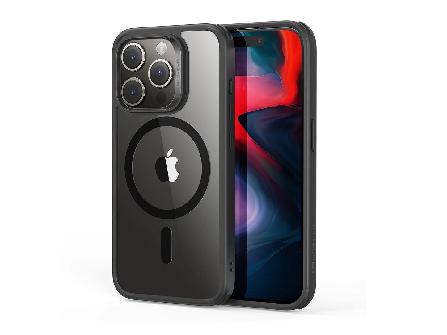 ESR - Classic Hybrid Case (HaloLock) - iPhone 15 Pro Max - Clear Black