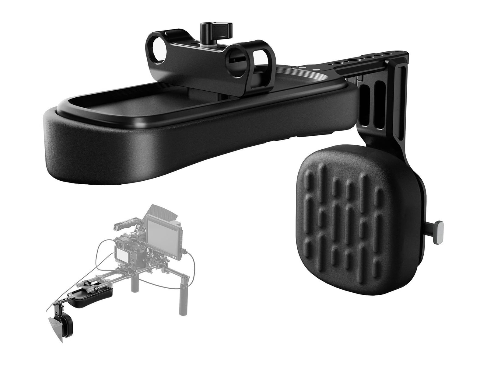 Neewer - SR016 15mm LWS Self Adjusting Shoulder Pad with V Mount Battery Plate Camera Accessories