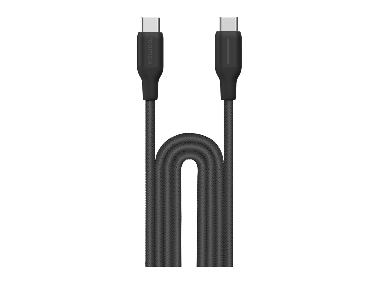 MOMAX - 1-Link Flow USB-C to USB C Braided Cable 100W 2m Black USB-C Cables