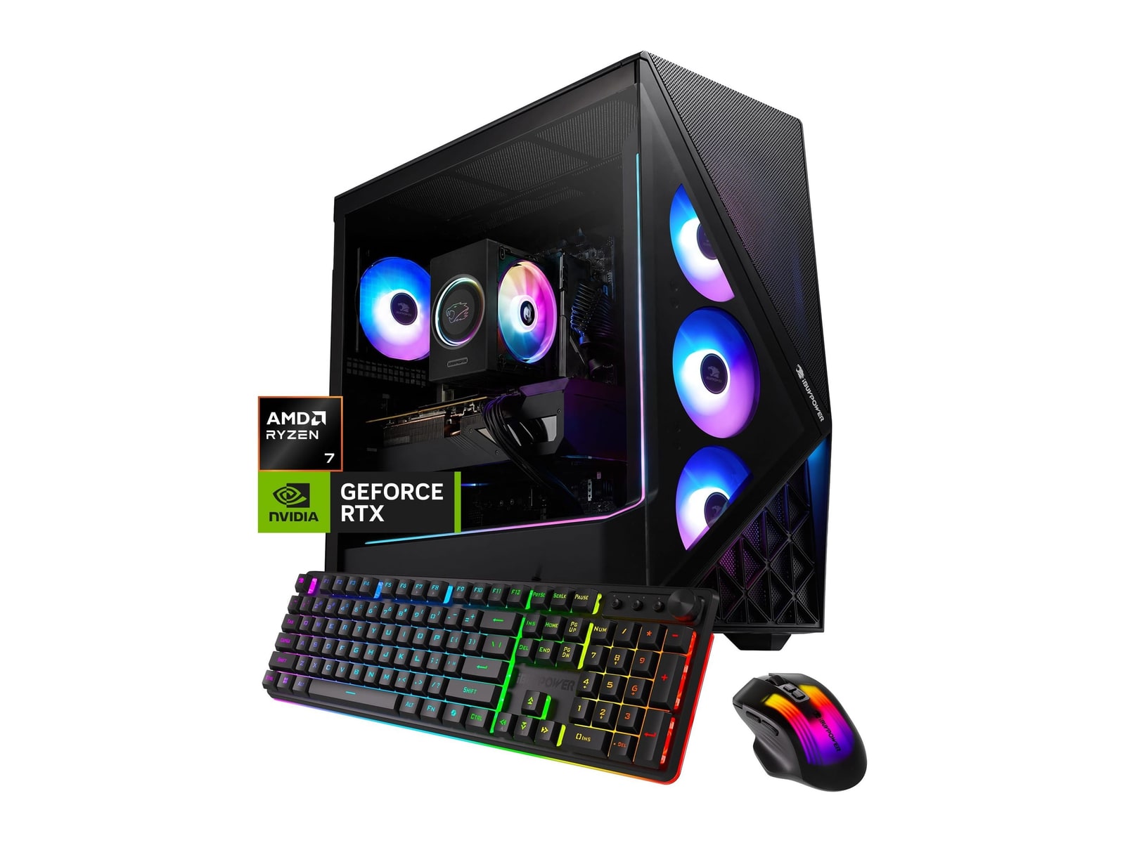 iBUYPOWER - Slate SBA7N56T04 - AMD Ryzen 7 7800X3D chip - 16GB Memory - 1TB SSD - Black