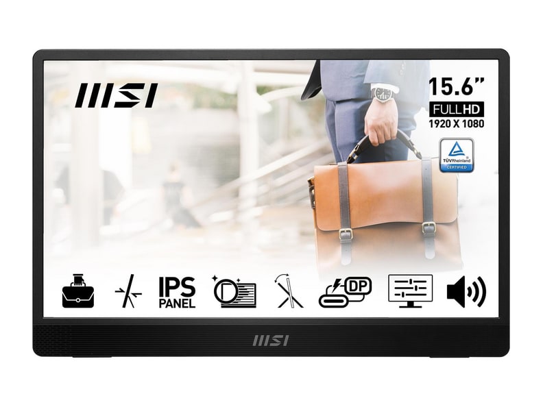 MSI - 15.6" PRO MP161 E2 Full HD 60Hz Portable Monitors