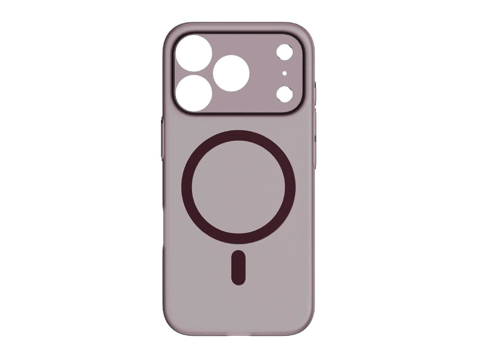 MOMAX - Soma Slim Ultra-Thin Magnetic Case - iPhone 18 Pro - Transparent Dusky Cherry