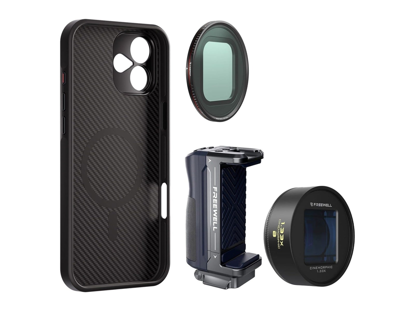 Freewell - iPhone Pro Filmmaker Cine Pro Kit Blue / iPhone 16 Plus Camera Accessories - Blue