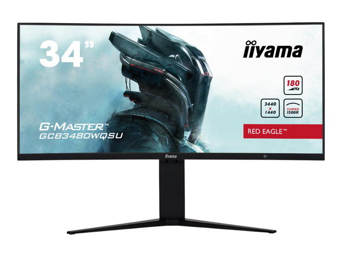 iiyama - 34" G-Master GCB3480WQSU-B1 UWQHD 180Hz Curved Monitors