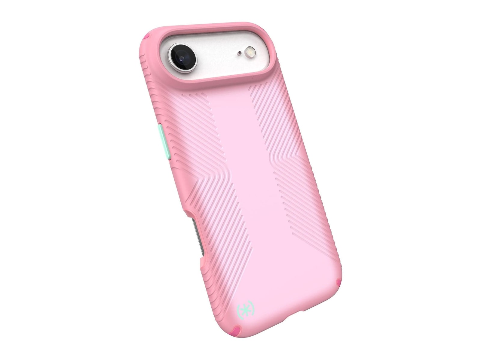 Speck - Presidio Lux Grip MagSafe - iPhone Air - Ibis Pink/Dark Ibis/Kanom Green
