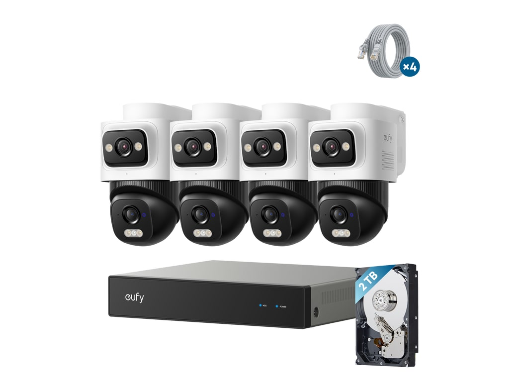 Eufy - NVR Security System E50 with 2TB Hard Drive Security Cameras