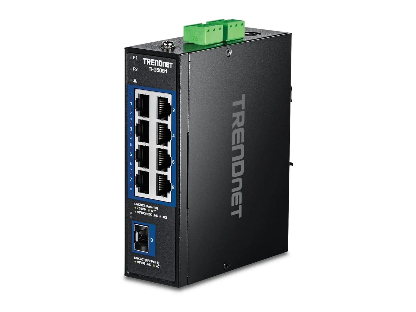 TRENDnet - TI-G5091 9-Port Industrial 2.5G DIN-Rail Switches