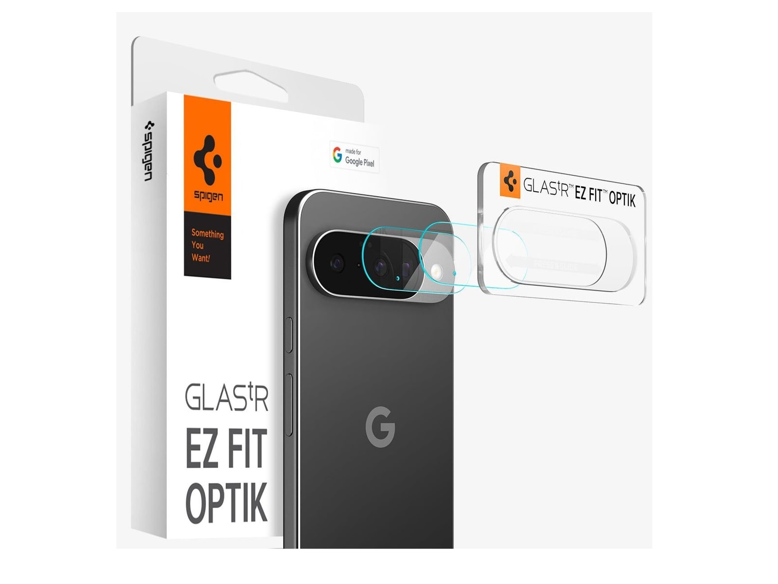 Spigen - Optik EZ Fit Lens Protector - Pixel 10 Pro - Crystal Clear