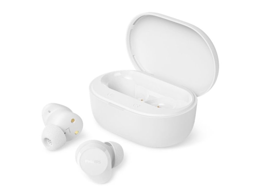 Philips - TAT1300 Bluetooth 6.0 True Wireless Earbuds - White (EU)
