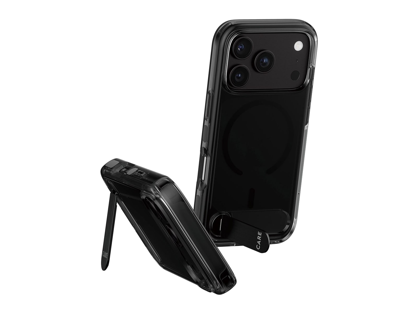 PanzerGlass - CARE Kickstand Case Smokey w. Black MagSafe iPhone 18 Pro