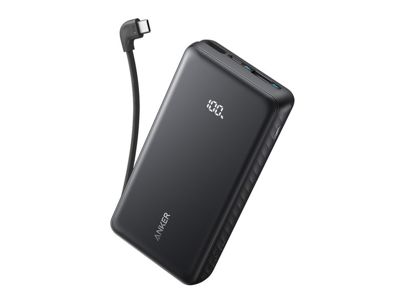 Anker - Zolo Power Bank (20K, 22.5W, Built-In USB-C Cable) Power Banks