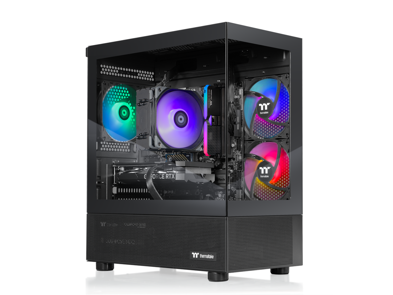 Thermaltake - LCGS NE u2560T-V170B - Intel Core Ultra 5 250KF Plus chip - 16GB Memory - 1TB SSD - Black