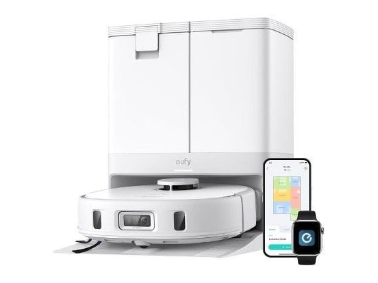 Eufy - X10 Pro Omni White Robot Vacuum and Mop Combo Vacuum Cleaners
