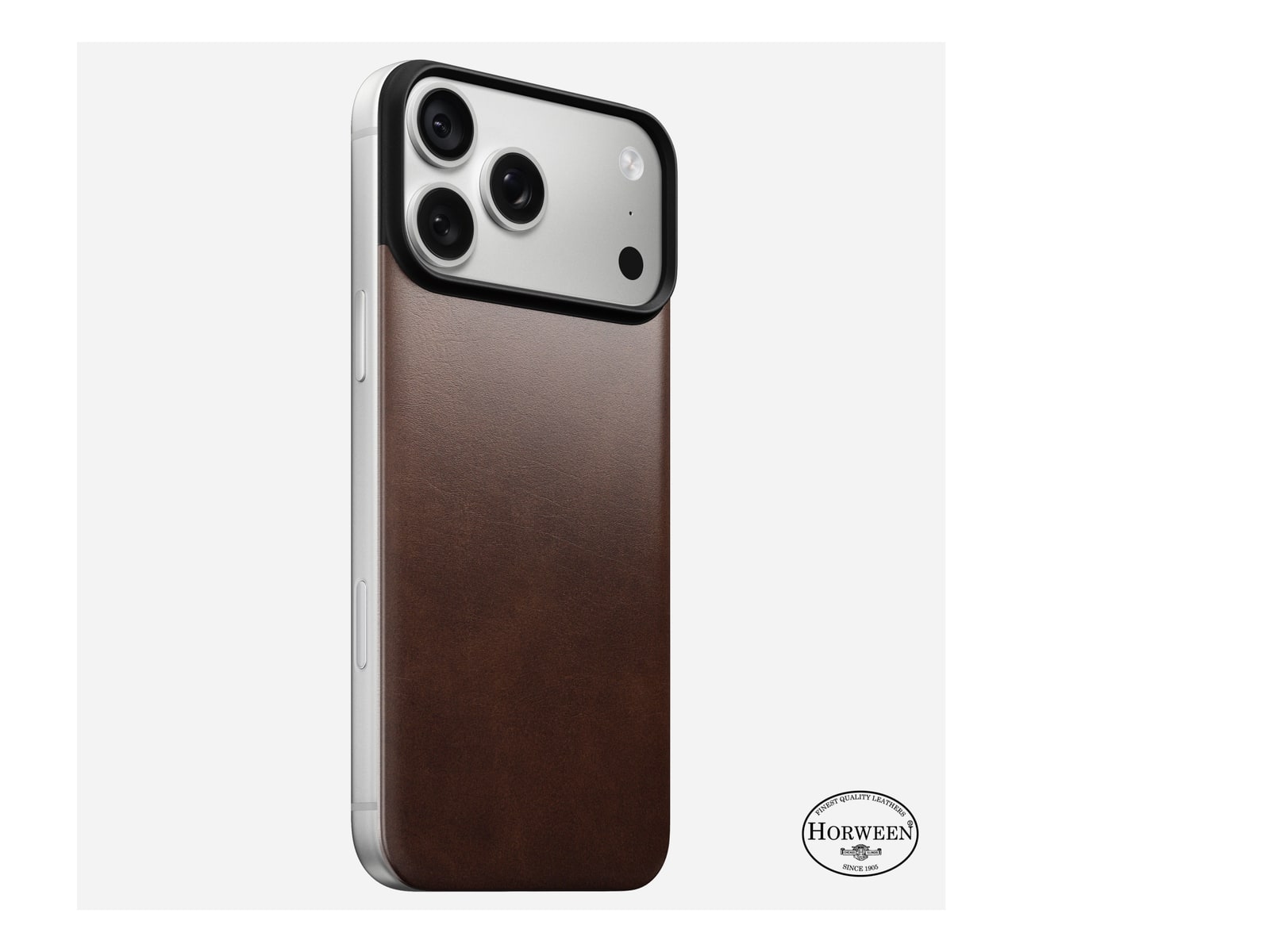 Nomad - Magnetic Leather Back - iPhone 18 Pro Max Phone Cases - Rustic Brown