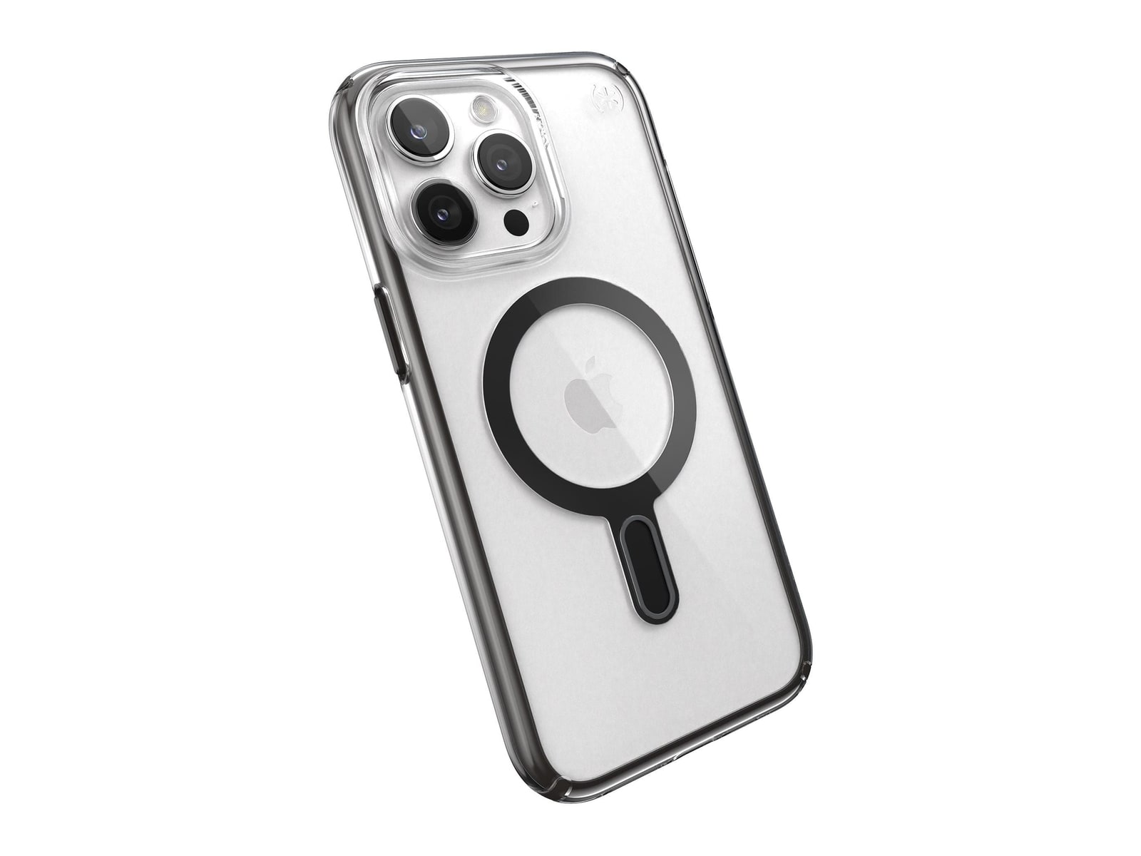 Speck - Presidio Perfect-Clear MagSafe with ClickLock - iPhone 15 Pro Max - Clear/Black