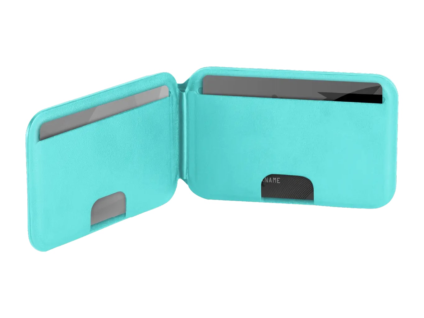 MOMAX - 1-Wallet Magnetic Card Holder - Aqua