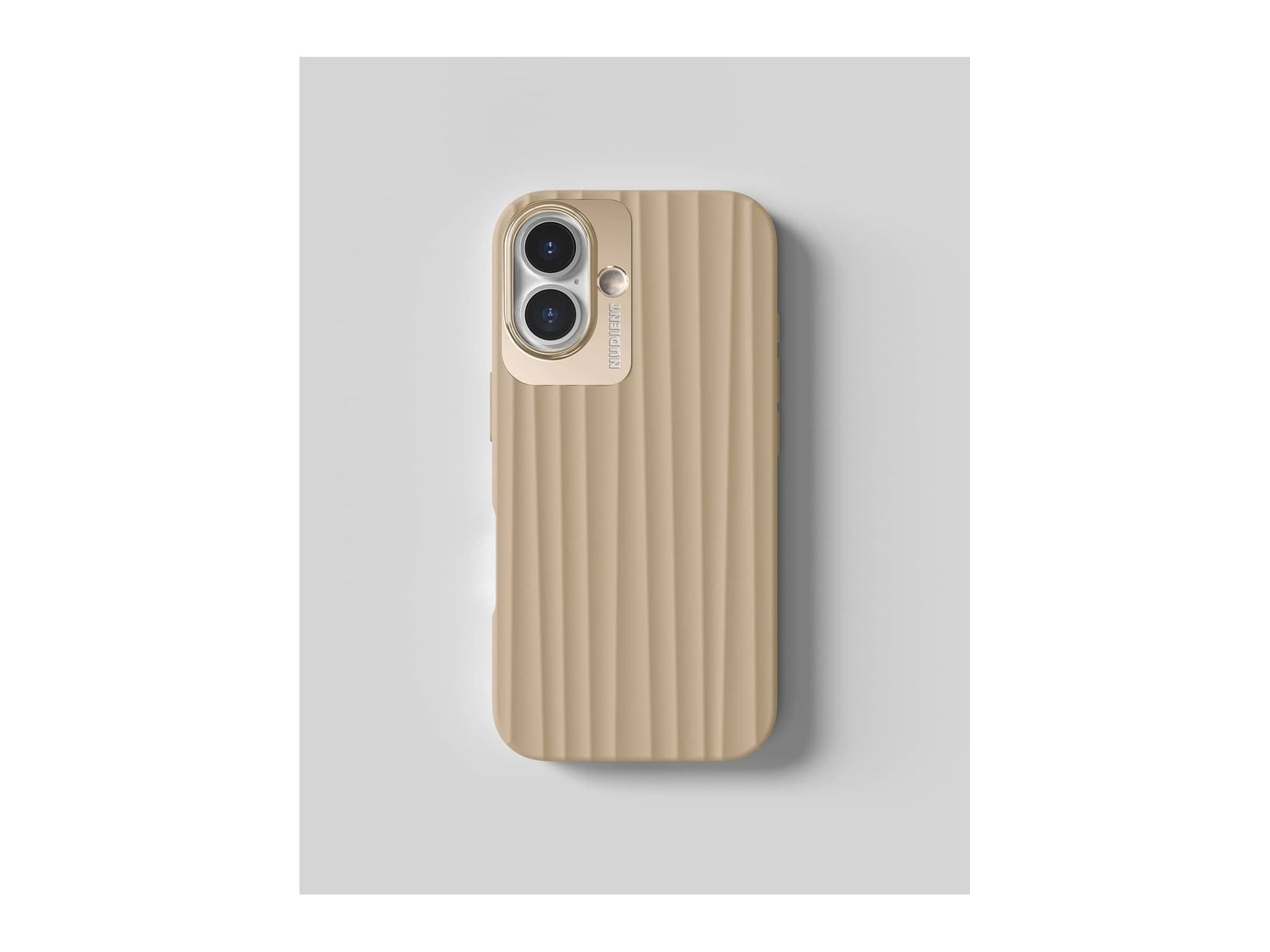 Nudient - Bold Case with MagSafe for iPhone 16 - Wool Beige