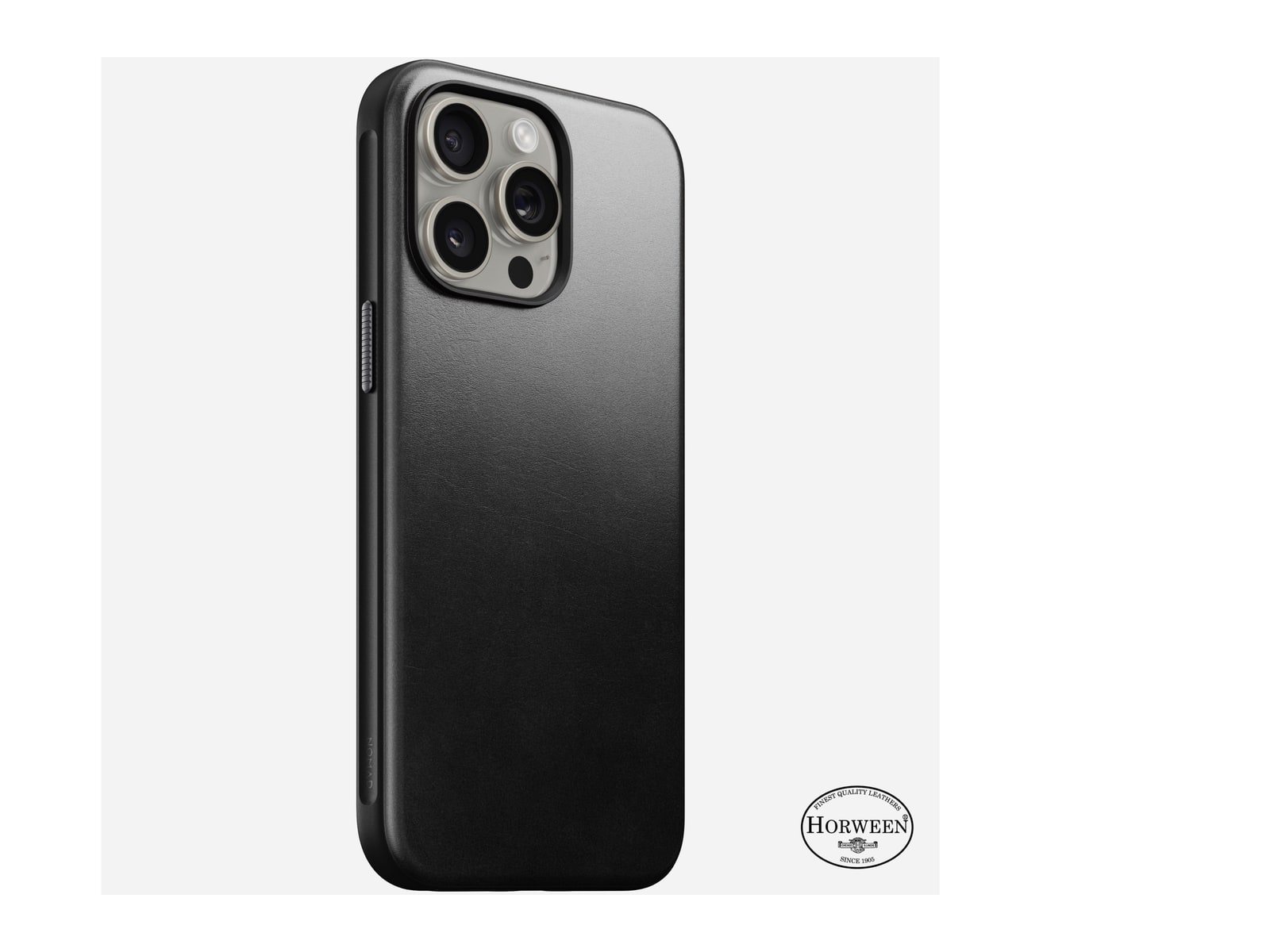 Nomad - Modern Leather Case - iPhone 15 Pro Max - Black