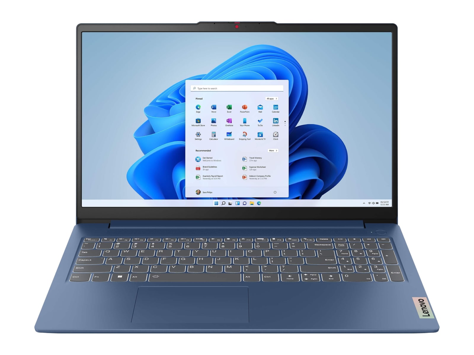 Lenovo - IdeaPad Slim 3 15AMN8 15.6" - AMD Ryzen 5 40 chip - 8GB Memory - 512GB SSD - Abyss Blue