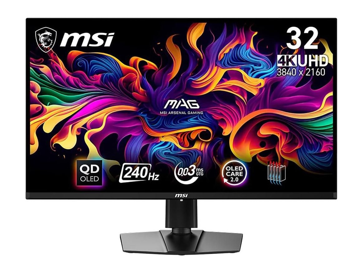 MSI - 32" MAG 321UPX QD-OLED 4K UHD 240Hz Gaming Monitors - Black