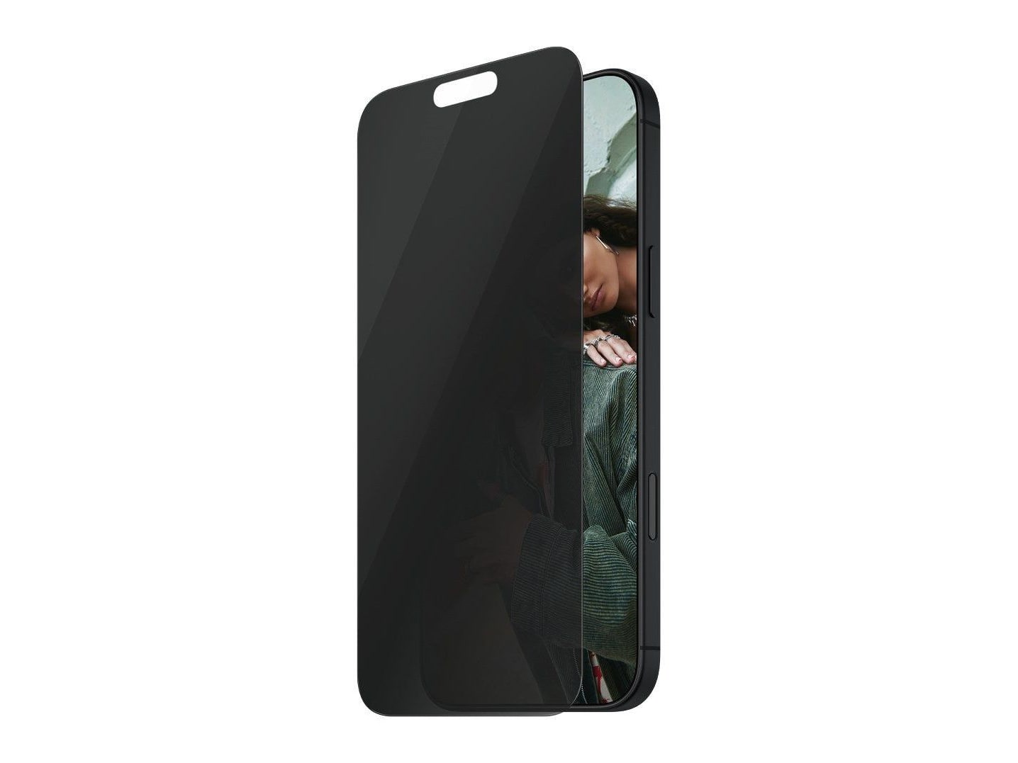 PanzerGlass - SAFE. 2-Way Privacy Screen Protector iPhone 16 Pro Ultra-Wide Fit