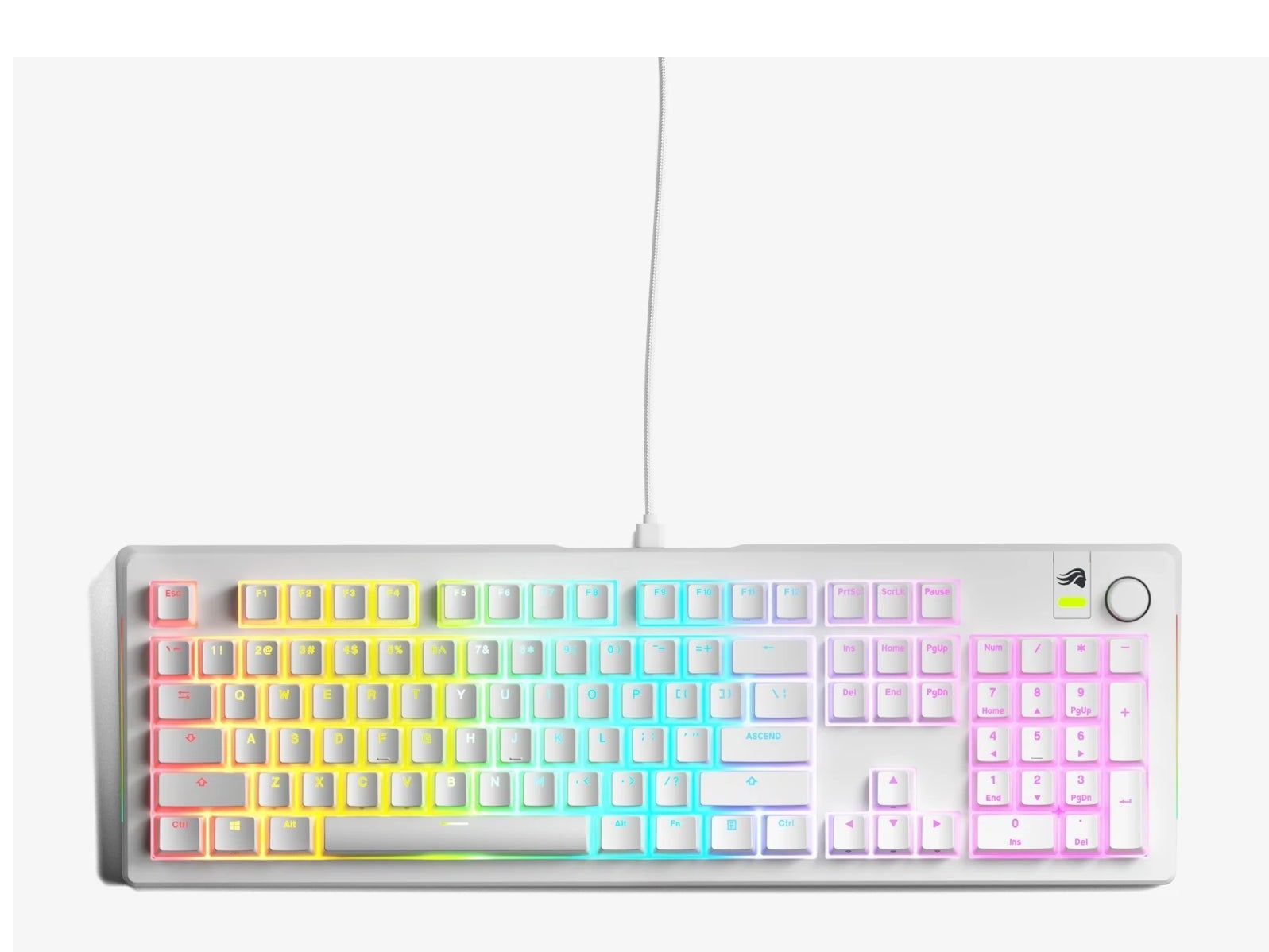 Glorious - GMMK 3 Prebuilt 100% Mechanical Keyboards - White