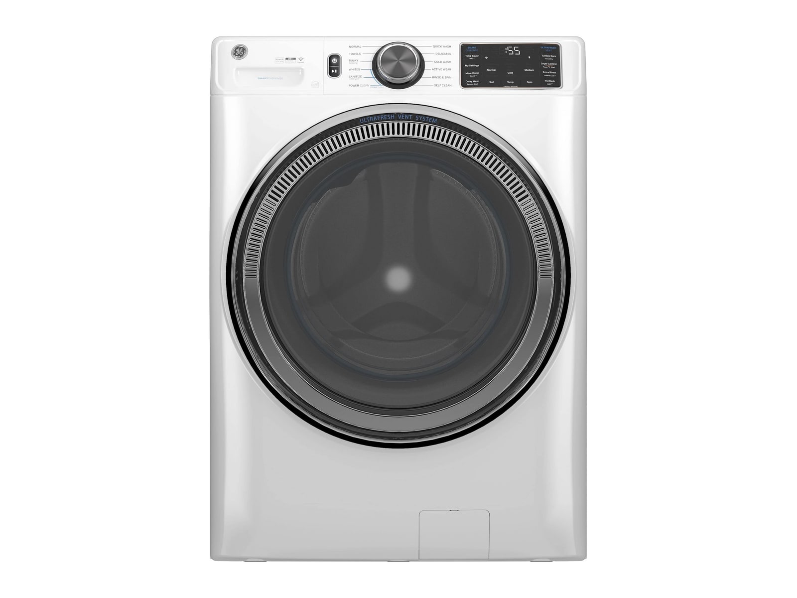 GE Appliances - GFW655SSVWW 5.0 Cu. Ft. Stackable Smart Front Load Washing Machines