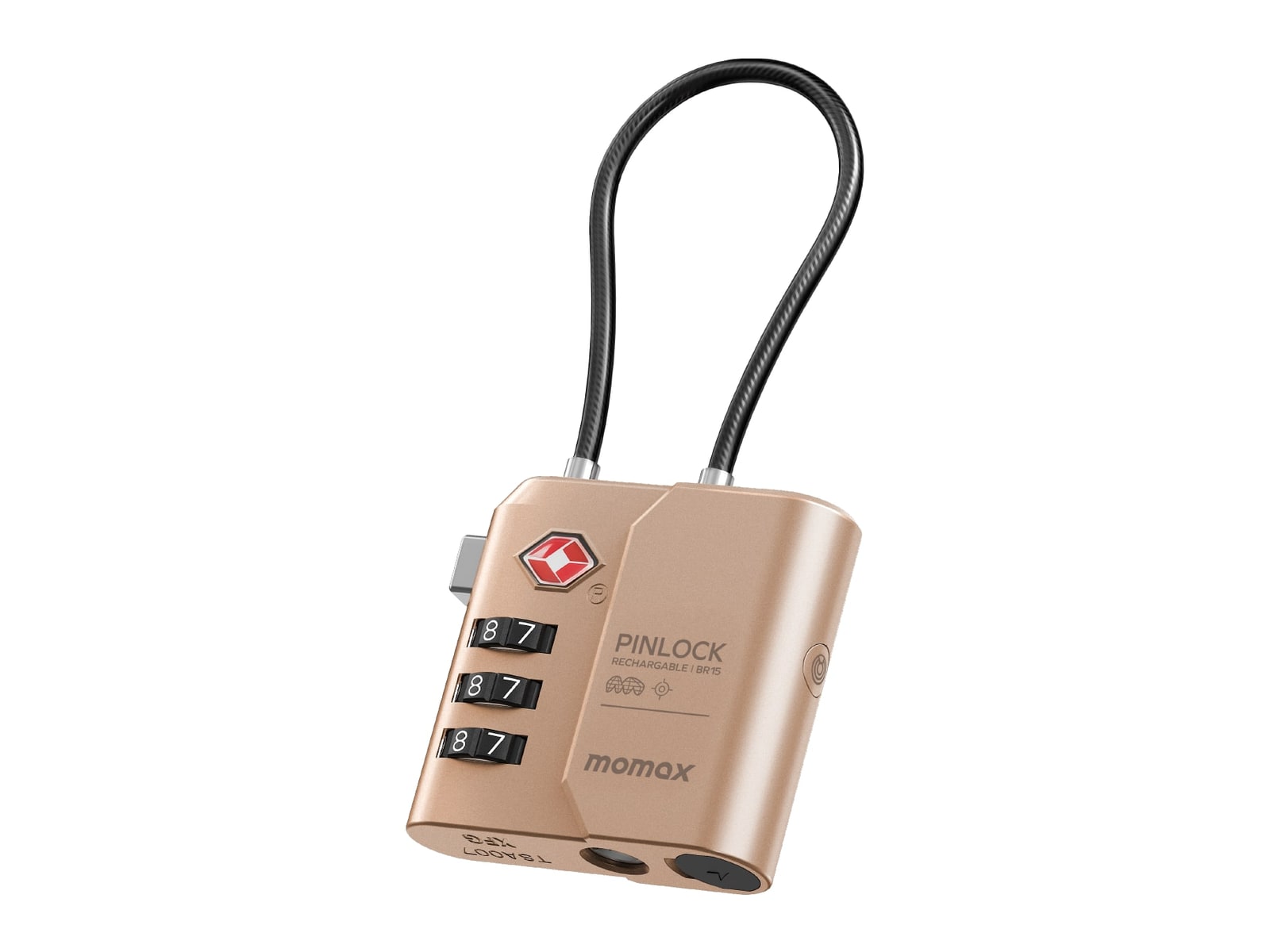 MOMAX - PinLock Find My Locator Bluetooth Trackers - Sandstone