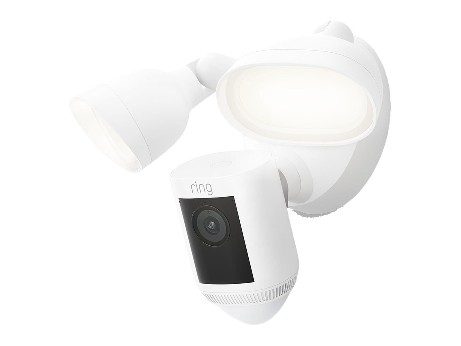 Ring - Floodlight Cam Pro Security Camera Wired White Security Cameras