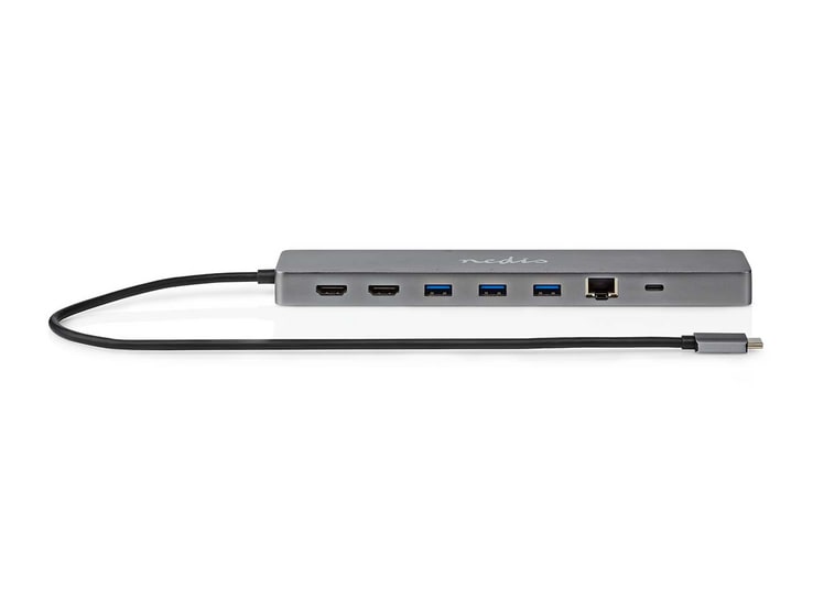 Nedis - 10-in-1 USB-C Docking Adapter USB Hubs - Anthracite