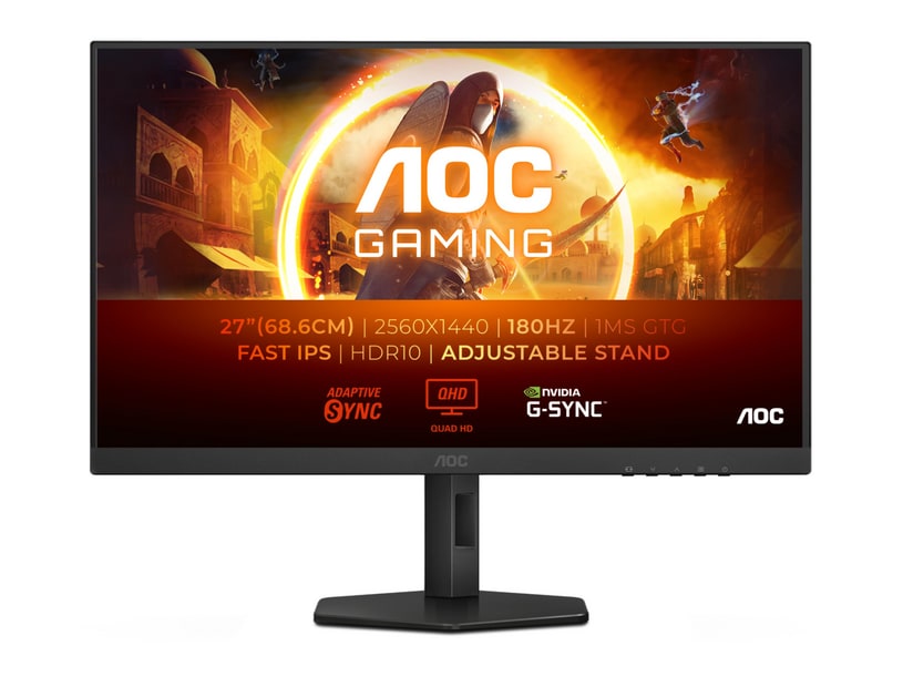 AOC - 27" Q27G4XF QHD 180Hz Gaming Monitors (EU)